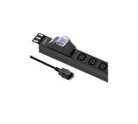 Qoltec PDU regleta protección sobrecarga RACK 19 53999