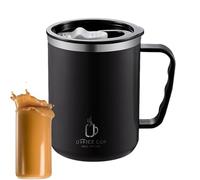 Qooplu Taza Térmica - Taza de viaje de café de 500 ml - de café de acero inoxidable con tapa y asa para bebidas frías y calientes, té, chocolate caliente y bebidas heladas