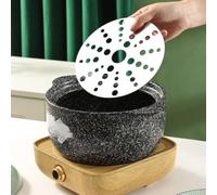 QOXEZY Adaptador conductor de calor de acero inoxidable para cocinas de inducción, difusor de calor para cazuelas, ollas de vidrio, recipientes no magnéticos, distribución uniforme del calor, fácil de