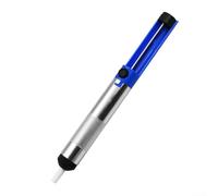 QOXEZY Bomba desoldadora de aluminio, herramienta de extracción de ventosa, juego de 2 piezas para reparación electrónica, cuerpo de metal de alta succión, diseño ligero, azul plateado (1 unidad)
