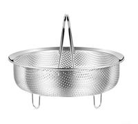 QOXEZY Cesta de vapor de acero inoxidable 304 para olla arrocera, vaporizador multiusos para cocinar al vapor albóndigas de arroz, verduras, mango móvil para fácil levantamiento, 12 cm, 14 cm, 18 cm