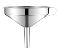 QOXEZY Embudo de acero inoxidable con filtro de malla fina | Acabado de espejo para filtración de líquidos de cocina y filtración de aceite (C)