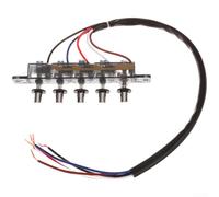 QOXEZY Interruptor mecánico de 5 posiciones para campana extractora, 110 x 20 x 40 mm, CA, 250 V, 4 A, tono plateado