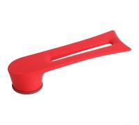 QOXEZY Mango de tapa de olla con soporte integrado para organización de encimera, para diámetros comunes de agujero de tapa de 0,5 a 1,2 cm, núcleo de metal de plástico termoestable, rojo (rojo)