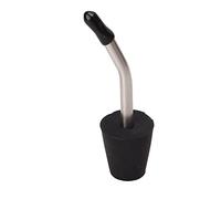 Qqmora Boquilla de Extensión para Hervidor de Agua, Silicona Duradera, Acero Inoxidable para Acampar y Hacer Senderismo, Actividades Al Aire, 1 Juego (Negra)