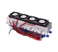 Qqmora Enfriador Termoeléctrico TEC1-12706 de 4 Chips de 12 V para Dispositivo de Enfriamiento de Aire para Espacios Pequeños, Kit de Refrigeración Semiconductor de bajo Ruido, Enfría el Aire a 5-8