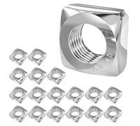 Qrity 20 Piezas Tuerca Cuadrada M8 x 13 mm x 6 mm Acero Inoxidable, Tuercas de Rosca para Reparaciones Hogar, Bricolaje, Muebles y Mecánica