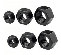 Qrity 20 Piezas Tuercas Hexagonales M10, Tuercas, Tuercas Hexagonales Negras, Fijación de Tuerca, Para Empernado y Tuerca, Mantenimiento de Objetos en su Lugar