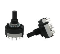 QRUYHBAJU 10 Piezas RS26 1 posición Polar, 12 Bandas seleccionables, selector de Canal rotatorio, Interruptor rotatorio de una Sola Plataforma, selector de Banda