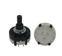 QRUYHBAJU 10 Piezas RS26, 3 Posiciones Polares, 4 Bandas seleccionables, Interruptor selector de Canal Giratorio de una Sola Plataforma, selector de Banda + 10 perillas