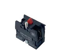 QRUYHBAJU Accesorios de la Serie XB2, Interruptor de botón de Bloque de contactos de 10 A, ZB2BE102C, ZB2-BE101C(NC,Brass)