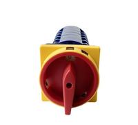 QRUYHBAJU Interruptor de Leva de reinicio de 3 Posiciones, 690 V, 63 A, 6 Polos, Interruptor Giratorio de Transferencia con candado, Encendido-Apagado-Encendido, YMW26GS, LW26-63/6GS