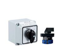 QRUYHBAJU Interruptor de Leva rotativo YMW26-20/1M, Impermeable IP65, Circuito de Control de conmutación, 690 V, 20 A, unipolar, con Caja Protectora, LW26, LW28, LW39B(Off-ON with Box)