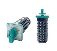QRUYHBAJU Interruptor de levas rotativo 6 Posiciones LW6-8/F432 Conversión Selector Universal 380V 5A 8 Polos 48 terminales Contactos de Plata(0-6)