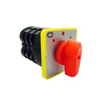 QRUYHBAJU Interruptor Giratorio de 3 Posiciones, 16 A, selector de levas de Tres etapas, Control de Arranque, Motor de Encendido, Apagado y Encendido, Contacto Plateado LW5-16/3