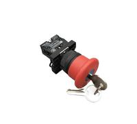 QRUYHBAJU Interruptor pulsador de Parada de Emergencia de 22 mm, Tipo Hongo, ZB2-BE102C, Rojo, NC, XB2-ES542, Interruptor de Arranque eléctrico de Control, 600 V/10 A(XBS-ES142)