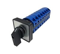 QRUYHBAJU LW26-25/8 Interruptor de 2 velocidades, Control de Encendido y Apagado, Motor de Doble Potencia, Silver Point