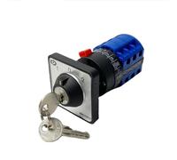 QRUYHBAJU Selector de combinación LW26-20/3S Circuito de Control de 3 Posiciones Instalación de un Solo Orificio con Llave 20 A 690 V Contacto de Plata Rotativo
