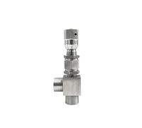 QRUYHBAJU Válvula de Aguja de dosificación en ángulo de 1/2" 304 SS con microdosificación WL94H-320P Válvula reguladora de Control de caudal Variable de 32 MPA(G Thread,0.5 Inch)