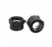 QSTDGVPW Adaptador de Rosca para Bidón IBC con Conexión de Rosca Estándar y Fina Tapón en Plástico Resistente y Silicona Adecuado para Uso Agrícola Jardines, A 1-1/4 Pulg