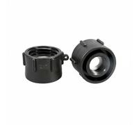 QSTDGVPW Adaptador de Rosca para Bidón IBC con Conexión de Rosca Estándar y Fina Tapón en Plástico Resistente y Silicona Adecuado para Uso Agrícola Jardines, Hasta 1 Pulgada