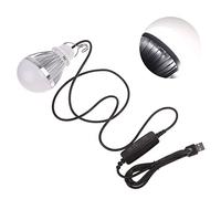 Qsvbeeqj 1 bombilla USB portátil de 5 V 10 W con cable de interfaz USB de 1,9 m para camping, garaje, almacén, coche, camión, LED portátil