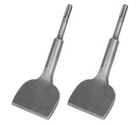 QTLCOHD Paquete de 2 cinceles SDS Plus de 3 pulgadas x 7.09 pulgadas, herramienta de extracción de azulejos doblados en ángulo ancho, vástago de 0.669