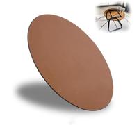 QTWLG 40 45 50 55 60 65 75 85 95cm Tablero De Vidrio Templado Marrón Superficie De Mesa De Comedor Extra Grande Tableros De Vidrio De Repuesto De Mesas(85cm/33.5in)