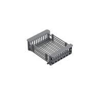 QUADRON | CESTA TELESCÓPICA | EScurridor | CARRITO AJUSTABLE | ACERO INOXIDABLE | ORGANIZADOR DE Fregadero | (GRIS)