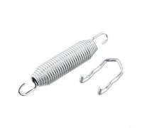 Qualoramall 607616 Muelle tensor tensor de cubierta para Hustler sustituye a 122388 604291 Pieza de cortacésped 169 mm Longitud 3.5 mm Diámetro del alambre Construcción de metal