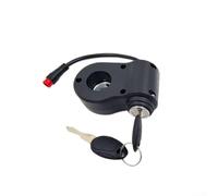 Qualoramall Cerradura de puerta de scooter eléctrico para Kukirin Pro e identificación automática inteligente Accesorio de interruptor principal impermeable Cerradura de pulgar de plástico negro (rojo