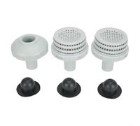Qualoramall Kit de conectores de chorro de agua para piscina con rejilla de filtro de salida y boquilla de entrada para piscinas Intex Easy sobre el suelo de 1.25 pulgadas, juego de conectores de