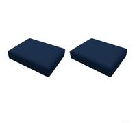 Qualoramall Paquete de 2 fundas de cojín de asiento de sofá de patio al aire libre de 60 x 60 x 10 cm, protectores de repuesto de tela Oxford impermeable, fundas de cojín de patio al aire libre para