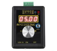 Qualoramall SG-002 Generador de señal de voltaje digital 4-20mA 0-10V Transmisor de corriente con incorporado para USB DC5V Fuente de alimentación externa Instrumento de prueba eléctrica para (NO)