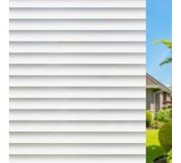 Qualsen Vinilos para Cristales Rayas Esmeriladas, Vinilo Adhesivo Cristal Anti UV, Decorativos Vinilo Ventana Privacidad para Puertas Cristal Cocina Oficina, 30x200 cm, Rayas Blancas