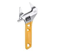 QUARKZMAN 1 Pieza Llave Ajustable 5" Mordaza 1.2" Con Mango De Goma, Plata/Amarillo