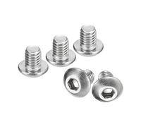 QUARKZMAN #10-32x1/4" Botón Hueca Cabeza Tornillos, 20uds 304 Inoxidable Acero Sujetadores Hexagonal Pernos Tornillos, Completa Rosca Hexagonal Accionamiento Tornillos