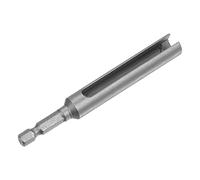 QUARKZMAN 100mm L Hexagonal Tuerca Conductor para 8mm Zócalo Ranurado Gris | 1uds, Extensión Conductor Taladro, Ingeniería, Instalación