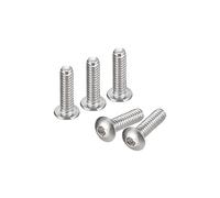 QUARKZMAN 100uds #2-56x5/16" Botón Hueca Cabeza Tornillos Completa Rosca | Sujetadores Hexagonal Pernos Tornillos, Hexagonal Accionamiento Tornillos, 304 Inoxidable Acero