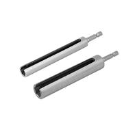 QUARKZMAN 10mm 13mm Hexagonal Tuerca Enchufe taladro Adaptador 135mm Largo | Ranurada Extensión Conductor