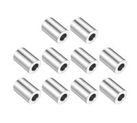 QUARKZMAN 10pcs Espaciador Inoxidable Acero 3/8" ID x 3/4" OD x 1-1/2" Longitud Casquillo de Tornillo Acabado Liso, Espaciador Metal Redondo para M10 Tornillos, Pernos y Varillas