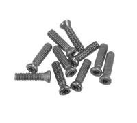QUARKZMAN 10Pcs Tornillos Torx M4x16mm Cabeza Plana Redonda de Grado 12.9 con Llave de T15 para Reemplazar Cortadores de Insertos de Carburo en Herramientas de Torno CNC, Negro