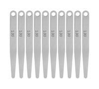 QUARKZMAN 10uds Galga Grosores 1,0mm Grosor Calibre 65MN Acero Métrica Brecha Herramienta Medición, Hoja Única