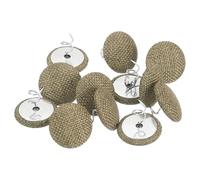 QUARKZMAN 12Pcs Alfileres de Tapicería Twist Pin, 20mm Alfileres para Faldas de Cama Alfileres Cubiertos de Tela Twist Pin para Fundas Faldas de Cama Sillones Muebles Cubiertos, Marrón