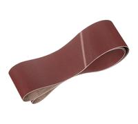 QUARKZMAN 152mm x 2260mm Bandas de Lija Set, 2pcs Cintas Abrasivas 150 Grano Correa para Lijadoras Óxido Aluminio para Carpintería Pulido de Metal Afilador de Cuchillo