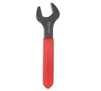 QUARKZMAN 19mm Llave Universal Métrica de Boca Fija Simple 15 Grados Ángulo | Llave Plana U Cabeza Mango Rojo Acero Carbono para Reparación Automotriz Muebles Ensamblaje Construcción Hogar