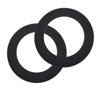 QUARKZMAN 2 Anillos Goof Para Luces Empotradas De 5" 5.35" ID 7.9" OD Placa De Cubierta Plana De Acero Para Convertidor De Luz Empotrada Montaje Al Ras Para es Y Techos Negro Mate