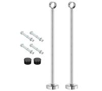 QUARKZMAN 2 Juegos De Soporte Para Montaje En Techo Apto Para Tubos De 1.26 Pulgadas, Para Barra De Cortina De Acero Inoxidable Soportes Para Tubos De Cortina, Longitud De 19.69 Pulgadas
