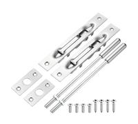 QUARKZMAN 2 Pack Cerrojo De Empotrar Con Varilla De Extensión 8 Pulgadas | Cerrojo De Empotrar Para Puerta De Acero Inoxidable, Candado De Seguridad Empotrado Para Puertas Francesas
