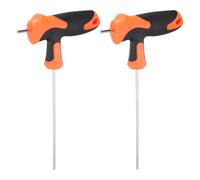 QUARKZMAN 2 pcs Llave Hexagonal con Mango en T de 2.5mm Métrica de Acero S2 Llave de Hexágono Interior Herramienta de Reparación para Mantenimiento Automotriz y del Hogar